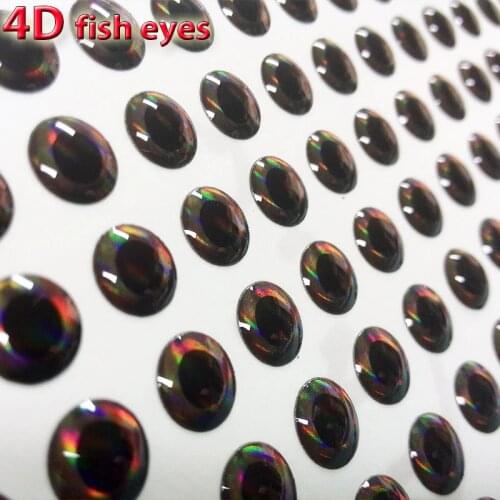 HOT NEW ARRRVAL fishing 4d lure eyes size 3mm-12mm good fish eyes quantity:300pcs/lot