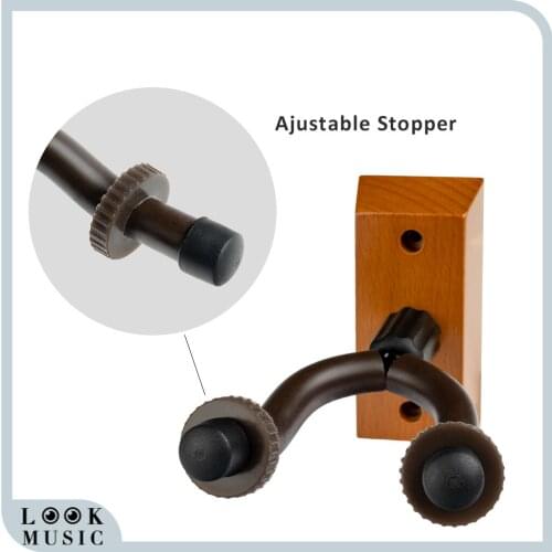 Guitar Wall Mount Hanger Guitar Hanger Wall Hook Holder Stand for Bass Electric Acoustic Guitar Ukulele