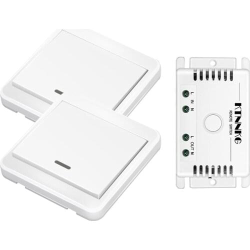 Wireless Wall Switch rf 86 wall panel transmitter Safety Switch and AC 110V 220V Relay Interruptor For Light Lamp, Smart Home