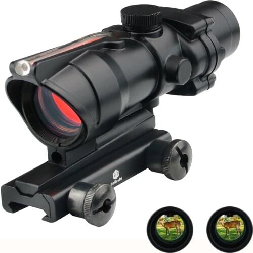 New 2.5-10x40 Dense Dot Tactical Rifle Sight with Red Laser Combination-green Lens for Rifle Sniper Gun Hunting Gun Accessories