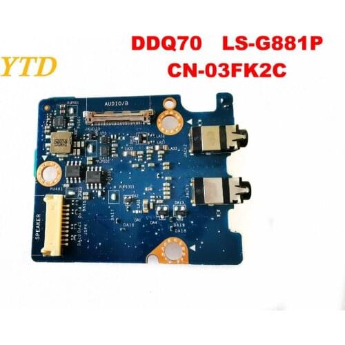 Original for DELL DDQ70 Audio board DDQ70 LS-G881P CN-03FK2C tested good free shipping