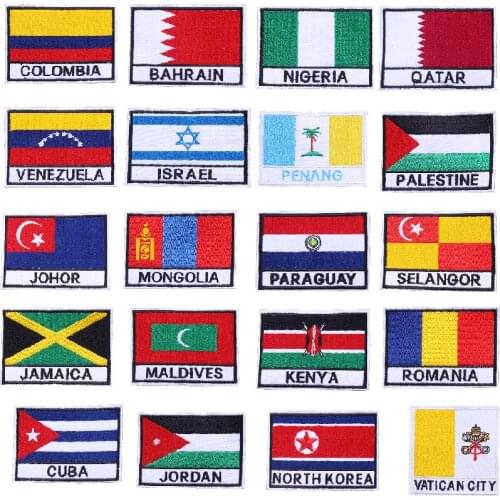 Pulaqi 7cm x 5cm European flag Ukraine EU Czech Ireland Croatia Scotland Russia Patches 3D flag Patch for Jacket Jean clothing H