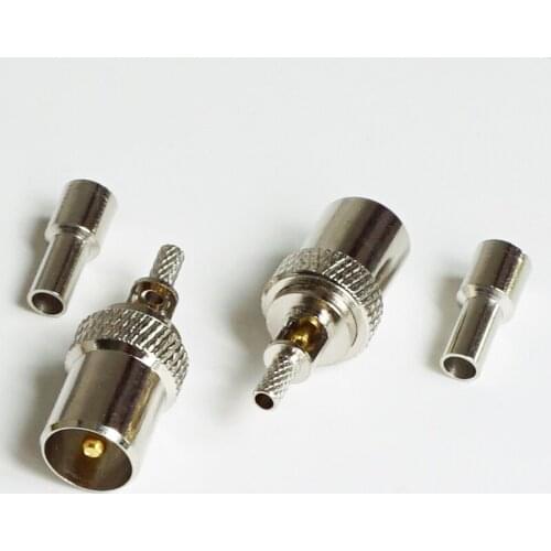 RF Coax Connector Socket PAL DVB-T IEC Male Crimp for RG316 RG174 LMR100 RG179 RF Coaxial cable Nickel Plated Brass