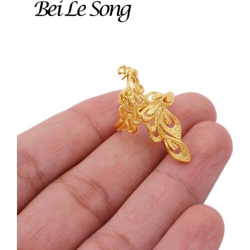Jewelry for women Ring accessories Dubai gold color rings for women wedding resizable ring bridal Couple rings gifts African