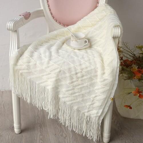 130*170cm Baby Knitted Blanket Nordic Sofa Blankets Infant Nap Quilts Crib Bedding Stroller Sleep Cover Travel Siesta Shawl