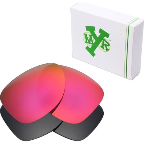 2 Pairs Mryok POLARIZED Replacement Lenses for Oakley Dispatch 2 Sunglasses Stealth Black & Midnight Sun