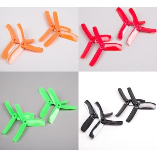 2Pairs BeeRotor 4x4'' 4040 3-Blades Propeller Props For DIY Small Planes FPV Multi-rotors