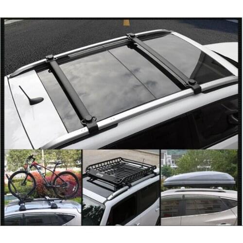 2Pcs aluminium front rear cross crossbar rack rail bar fits for J-e-e-p Renegade 2014-2020