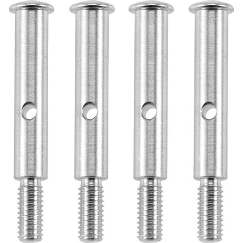 4Pcs Metal Front Axle Shaft TRA3637 for 1/10 Slash 2WD Stampede 2WD Rustler VXL XL-5 Upgrade Parts Accessories