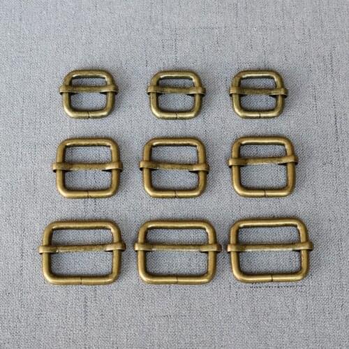 50 Metal Clasps 15mm 20mm 25mm Straps Buckle Adjuster Tri Glides For Bag Belt Loop Hardware Dog Backpack Clasp Accessory