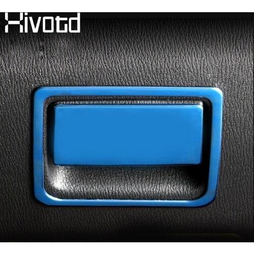 Hivotd For Mazda 3 Axela 2017 2018 2019 Accessories stainless steel car Glove Box Handle Frame trim Cover Stickers Car Styling