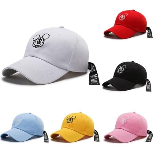 Disney Mickey Cartoon Cotton Baseball Cap Mens Womens Hip-hop Adjustable Outdoor Fishing Driving Sports Fashion Trucker Hat