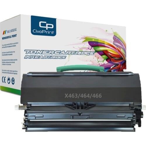 Civoprint 15000 pages toner cartridge with chip X463 X464 X466 Compatible for Lexmark X463DE X464DE X466DE 466DTE X466DWE