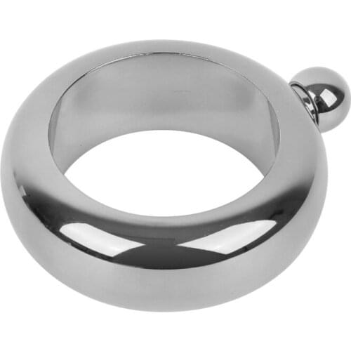 Round Bracelet Metal Hip Flask Flask Pocket Wine Bottle Travel Portable Stainless Steel Whiskey Exquisite Practical Six Colors