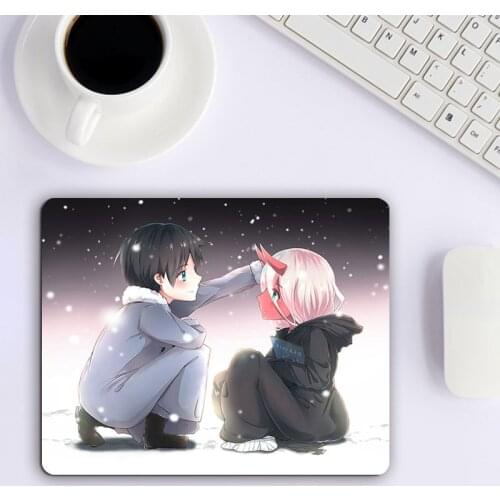 Darling in the Franxx Small Cute Gaming Mouse Pad Gamer Computer Accessories Varmilo PC Gamer Cabinet Table Pads Keyboard Mat