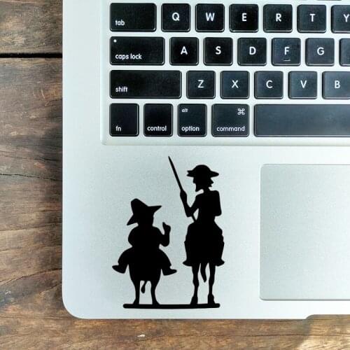 Sancho Don Quixote Laptop Sticker for Macbook Air Pro 16" Retina 11 12 13 15 inch Mac Book Touchpad Skin Notebook Trackpad Decal