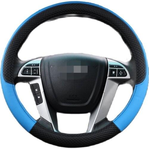 Steering wheel cover Auto Wheel Cover Sport Auto Steering Wheel Covers 3008 e91 V70 C3 i30 B7 Breathable Fabric Braid
