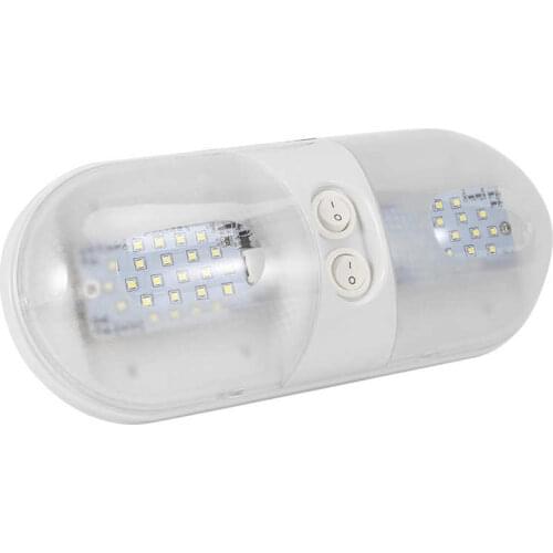 Oval Ceiling Light Ceiling Lamp 12V 800lm Dome Roof Light LED Oval Ceiling Lamp for Car RV Trailer Camper Boat Car Dome Light