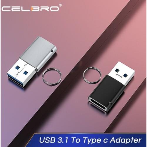 USB C Adapter 3.1 USBA Male To USB Type C Female Type-C USBC Adaptor OTG For Laptop Samsung Xiaomi 10 Earphone Connector