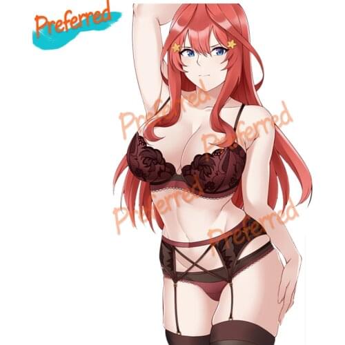 Sexy Anime Beautiful Girl Car Stickers Decal Anime Interesting Cute Car Accessories Decoration Pegatinas Para Coche