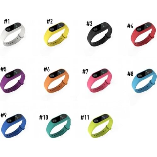 For Xiaomi Mi Band 2 Strap Bracelet Durable Colorful TPU Strap Wristband Replacement Original Smart Band Accessories Dropship