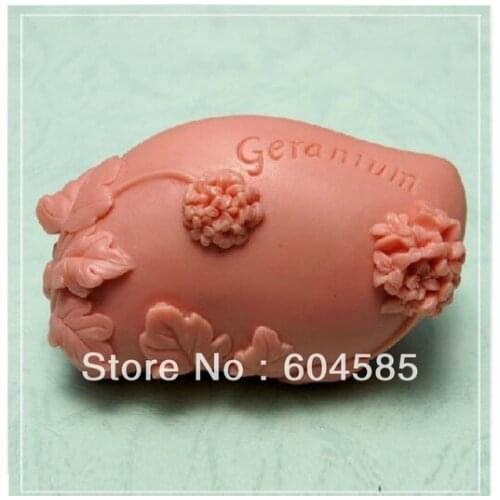 Geranium Craft Art Silicone Soap mold Craft Molds DIY Handmade soap molds