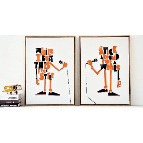 Nordic Canvas Painting Singer Abstract Minimalist Poster Printing Modern Home Decoration Wall Art Picture Living Room