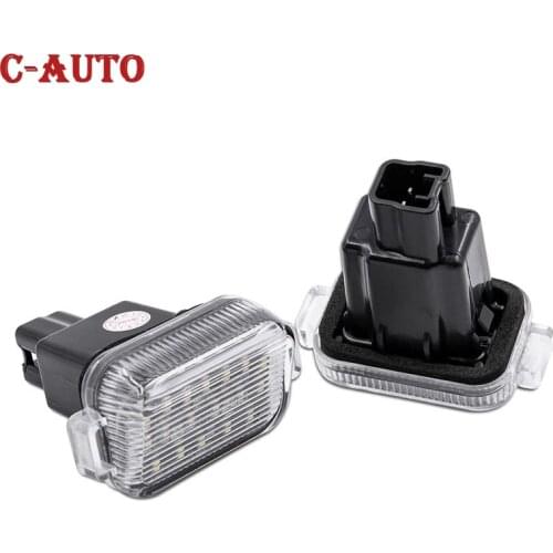 2PCS Car Led LED License Number Plate Light Replace Bulb Car White Rear Tag Lamp For Mazda A/T Aka For Mazda 6 2014-2017