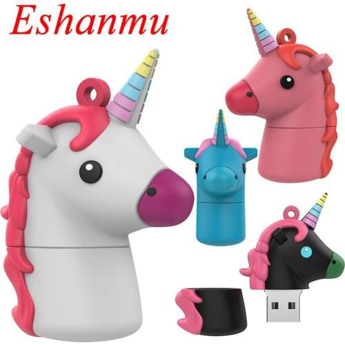 Cartoon Unicorn Pendrive Usb Flash Drive Waterproof Cute 4GB 8GB 16GB 32GB 128GB 256GB Pendrive Gift Usb Disk