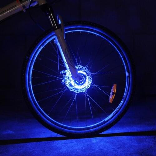 Cycling Accessories 12*LED Optical Flower Drum Light For Mountain Bike Waterproof Automatic Sensor Conversion 18 Kinds Of Colors