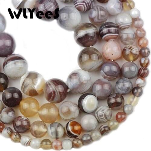 WLYeeS Natural Stone Persian Carnelian 6/8/10/12mm Fashion Accessories round Loose Bead for Jewelry Making Necklace Bracelet DIY