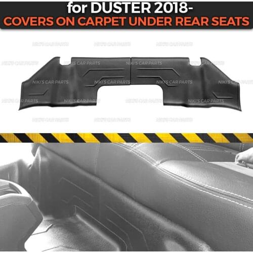 Protective cover on carpet for Dacia Duster 2018- / Renault Duster 2021- under the rear seats accessories protection of carpet