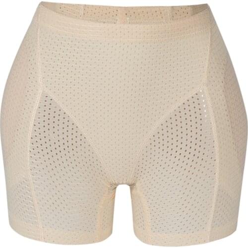 Women Padded Seamless Butt Hip Enhancer Shaper Panty Underwear Breathable Fake Ass Push Up Pads Buttock Boyshort Control Panties