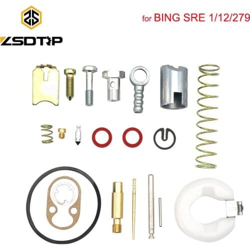ZSDTRP Puch Carburetor Repair Kit Carb Rebuild Tool Gasket Set For BING SRE 1/12/279 Motorcycle Spare Parts