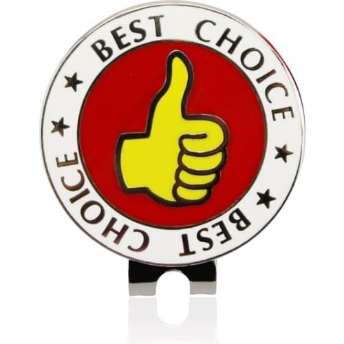 1.18" Praise Golf Ball Mark w Magnetic Golf Hat Clip Great Swing Red Golf Marker Golf Training Aids For Golfer Drop Ship