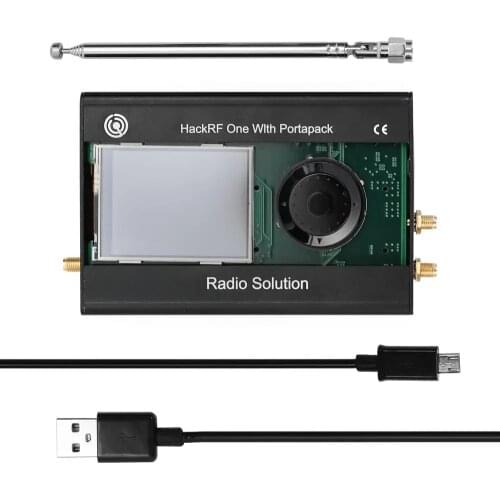 2.4 inch 240 * 320 RGB LCD Display Latest Version Portapack For HACKRF ONE SDR Software Defined Radio + Metal Case + 0.5ppm TXCO