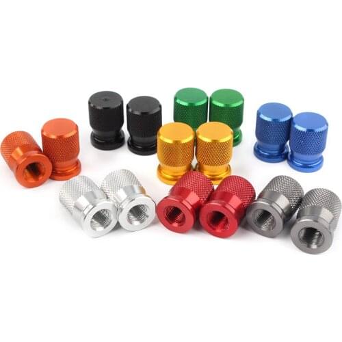 2PCS Universal Tyre Air Valve Caps Stem Cover CNC Aluminum Cap For Car Truck Motorcycle Bike