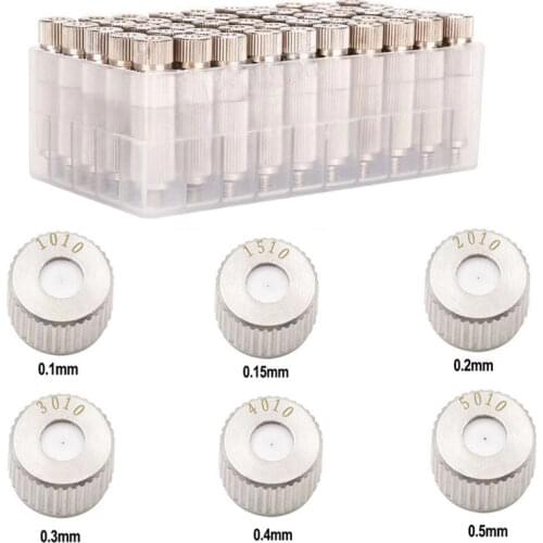 UNC10-24 Thread High Pressure Mist Nozzle withFilter Anti Drip Fogging Sprinkler Garden Agriculture Cooling Humidfy Fittings