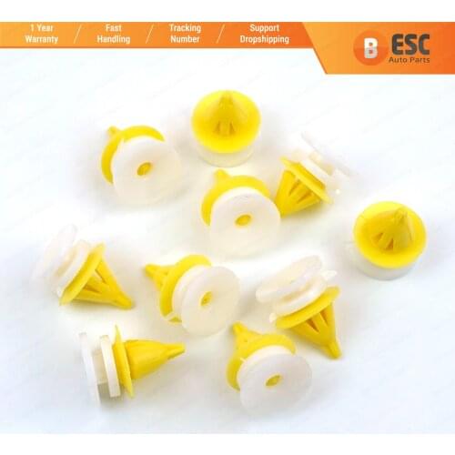ESC Auto Parts ECF5032 10 Pieces Interior Door Trim Clips 7703077250 for Renault Made in Turkey Fast Shipping