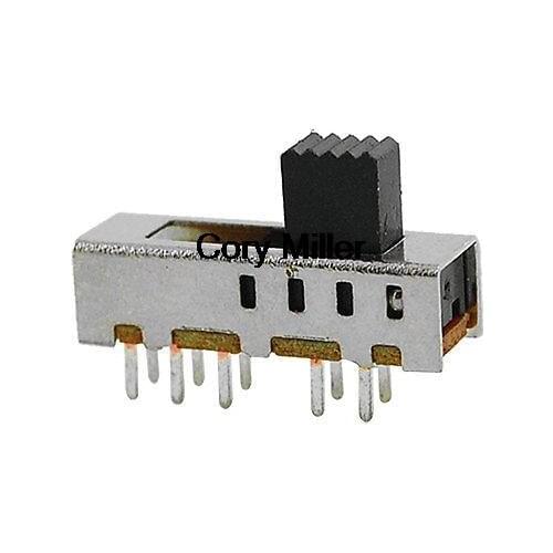 DC 50V 0.3A 10 Pin PCB 4 Position DP4T 2P4T Mini Slide Switch SS24E01-G5