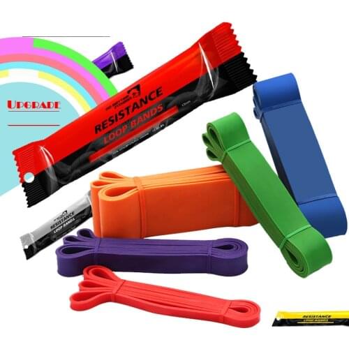 208cm Natural Rubber Resistance Bands Sets Elastic Yoga/Fitness Band Strength Pilates Fitness Equipment Training Expander Unisex