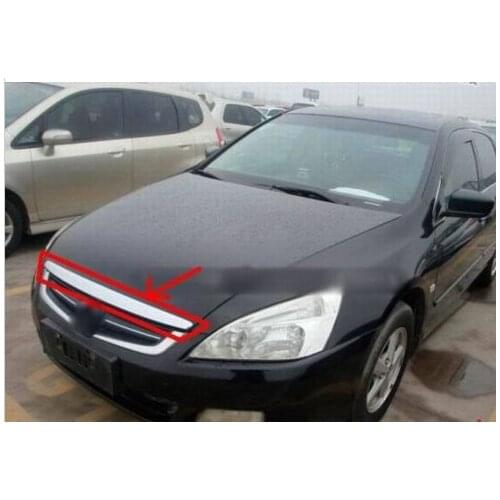 Chrome Hood Trim / Front Grille Around for honda accord 2003 2004 2005 2006 2007