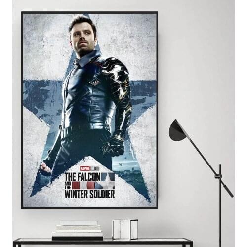 Classic Movie Marvel Superhero Winter Soldie Canvas Painting Art Wall Posters Prints Art Picture Living Room Home Cuadros Decor
