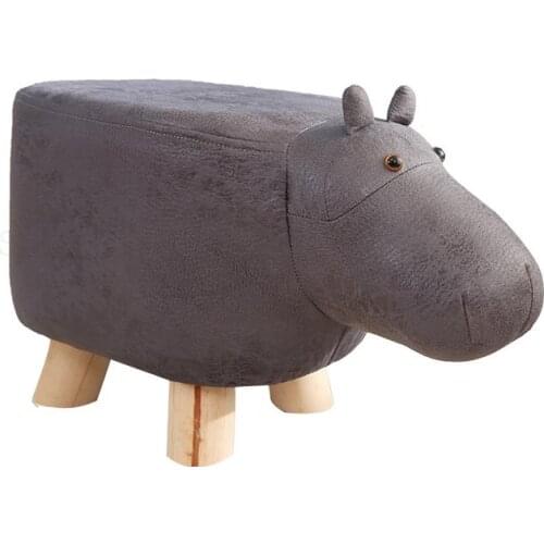 Creative Fashion Childrens Cartoon Stool Calf Elephant Sofa Stool Net Red Shoes Stool Stool Stool Solid Wood Animal Stool