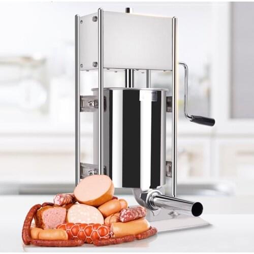 Sausage Maker Machine Stainless Steel Sausage Filling Machine DIY Sausage Syringe Meat Filler Homemade Sausage Stuffer HC-10L