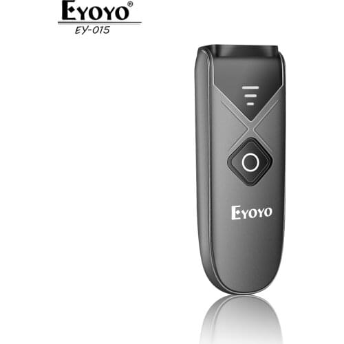 Eyoyo Mini Barcode Scanner USB Wired 2.4G Wireless Bluetooth Barcode Reader 1D 2D QR PDF417 for iPad iPhone Android Tablets PC