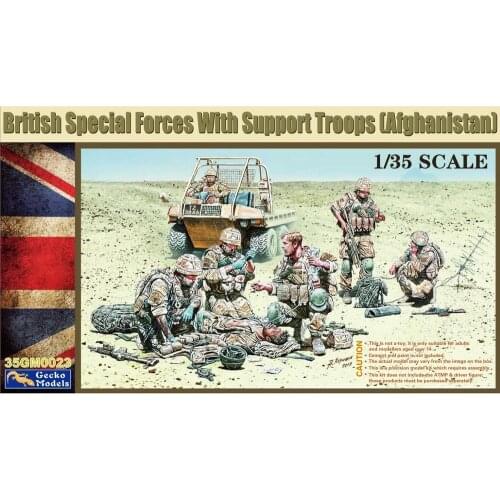 Gecko Models 35GM0023 1/35 British Special Forces with Support Troops (Afghanistan) - Scale Model Kit