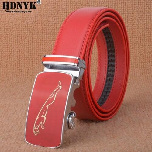 Fashion Designer Leather Strap Male Automatic Buckle Belts for Men Authentic Girdle Trend Mens Belts Ceinture,Cinto Masculino