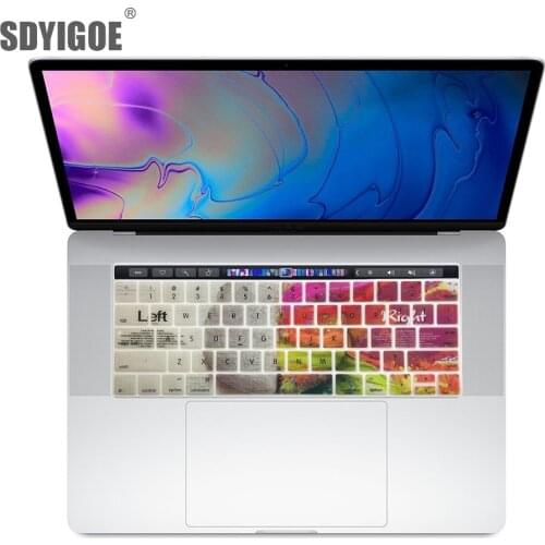 New Create Brain Silicone Keyboard Cover Skin Protective Film for Macbook pro13"15" with touch bar U.S. Version SDYIGOE