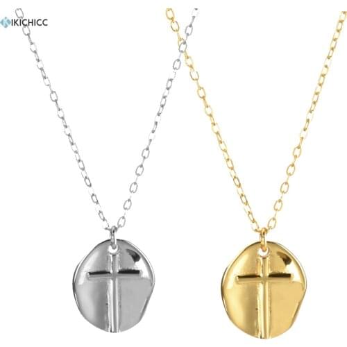 Kikichicc 925 Sterling Silver Irregular Ovals Pendant Necklace 2020 Fine Luxury Rock Punk Thick Jewels Statement Accessories